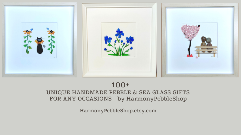 @HarmonyPebbleShop - 100+ Unique and creative Sea Glass & Pebble Art Gifts #handmade for you on Etsy! Perfect for birthdays, Mother's Day, weddings, holidays - pebble artwork #gifts, sea glass artwork gifts, decor. pin.it/2A9refT через @pinterest #giftsforher #craft