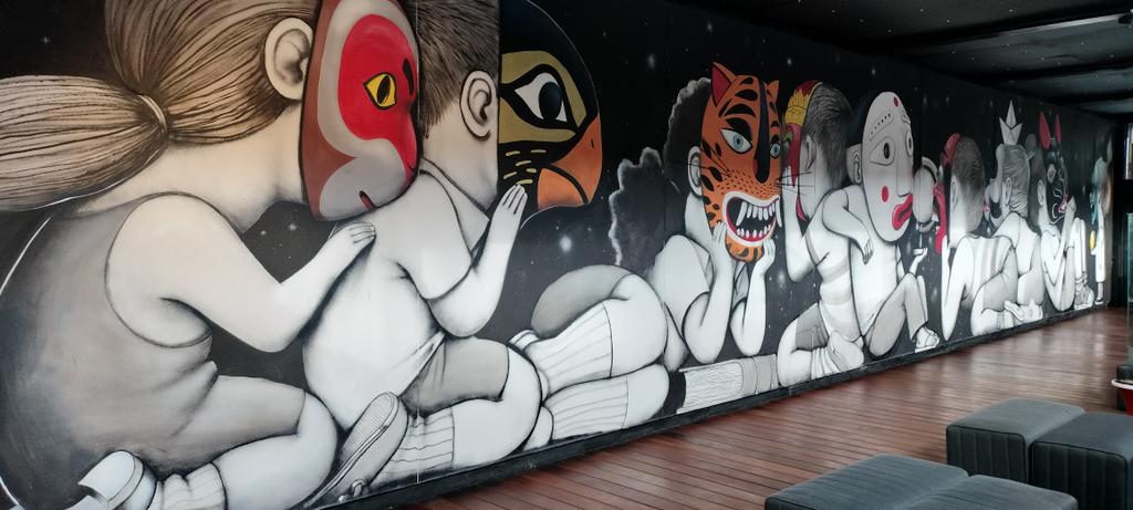 oungawa's tweet image. #EmpreinteCarbone #Fluctuart  #Seth #Streetart #urbanart #arturbain #arteurbano #callero #callejero #expo #Paris #Sethglobepainter #fresque #enfants #ninos #child #mural #muralismo