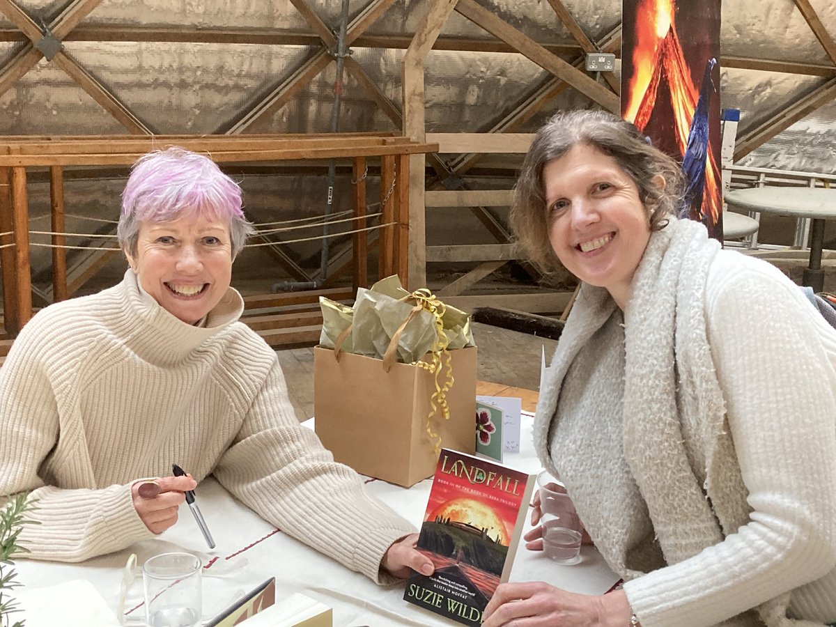 FranBenson_'s tweet photo. Such an enjoyable book launch to celebrate the third &amp; final book of Bera @susiewilde. Loved the interview with @katemosse (still smiling about geriatric sex 🤣) and lovely to see @BridgetSleddon @ctsalaswrites @camillacauthor @KathrynEvansInk @EditorPhilippa @cassjmorgan https://t.co/tE7gpxbuM4