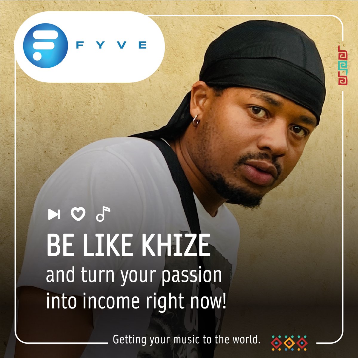 fyveworld's tweet photo. https://t.co/8bjqYRyrd3 Khize’s music is out there right now and is money every time someone streams one of his tunes! You can do the same! All you need to do is upload your tunes to the FYVE app. https://t.co/1QUqRBYJFb