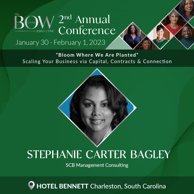 SCBConsult's tweet photo. I am thrilled to be speaking to the Nation’s top entrepreneurs at this year’s Black Owner &amp; Womens (BOW) Collective Conference titled: “Bloom Where We Are Planted”! #BOWKnowsBusiness #BOWConference2023
#BlackWomeninBiz
#FriendOfBOW https://t.co/QjACNPdlhw