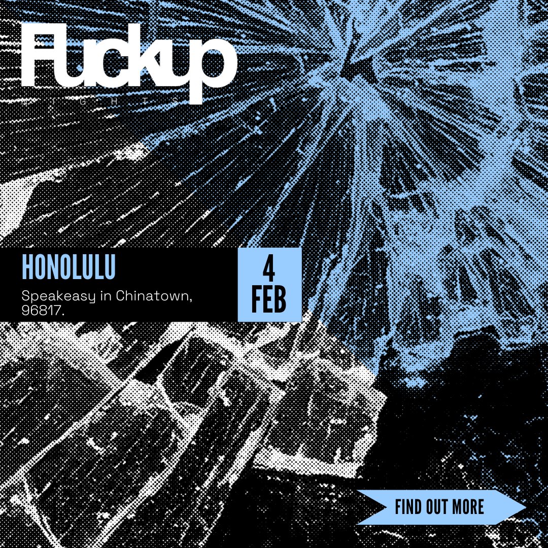 It's time for another round of sharing your fuckups. Check our agenda so you don't miss a night of professional failure stories. 

Visit the link in our bio to get your ticket! 

#sharethefailure #fuckupnights #globalcommunity #changemakers #failingisunderrated #failforward