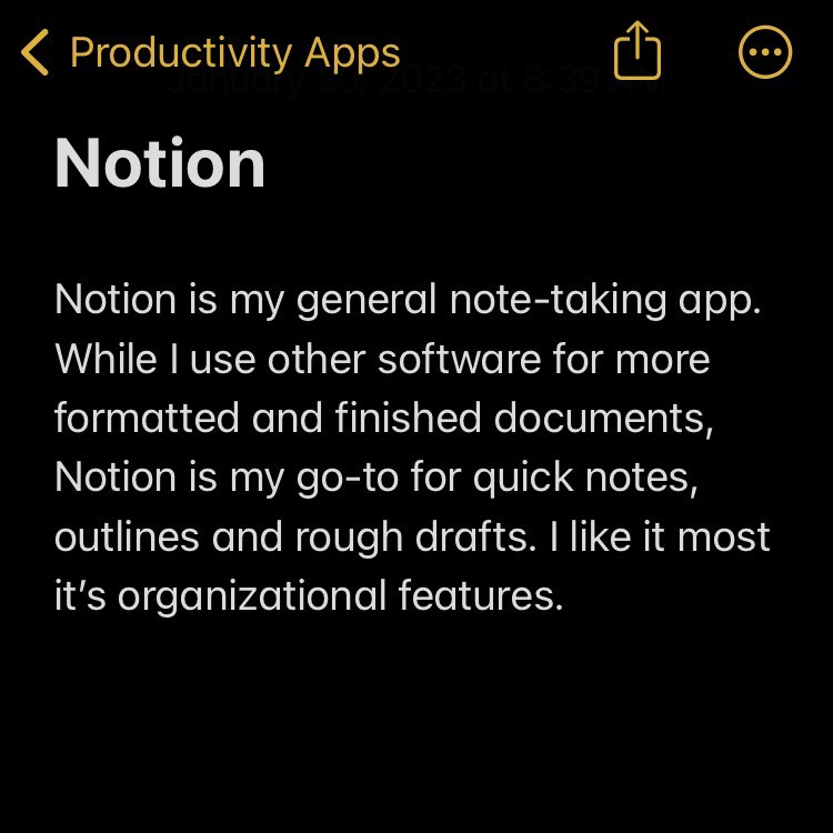 stevenlma's tweet photo. Here are 4 of my most used productivity apps from the past year:
@calm - meditation
@todoist - tasks
@NotionHQ - notes
@TheStreaksApp - habits

#productivityapps https://t.co/HzQaQOBIp6
