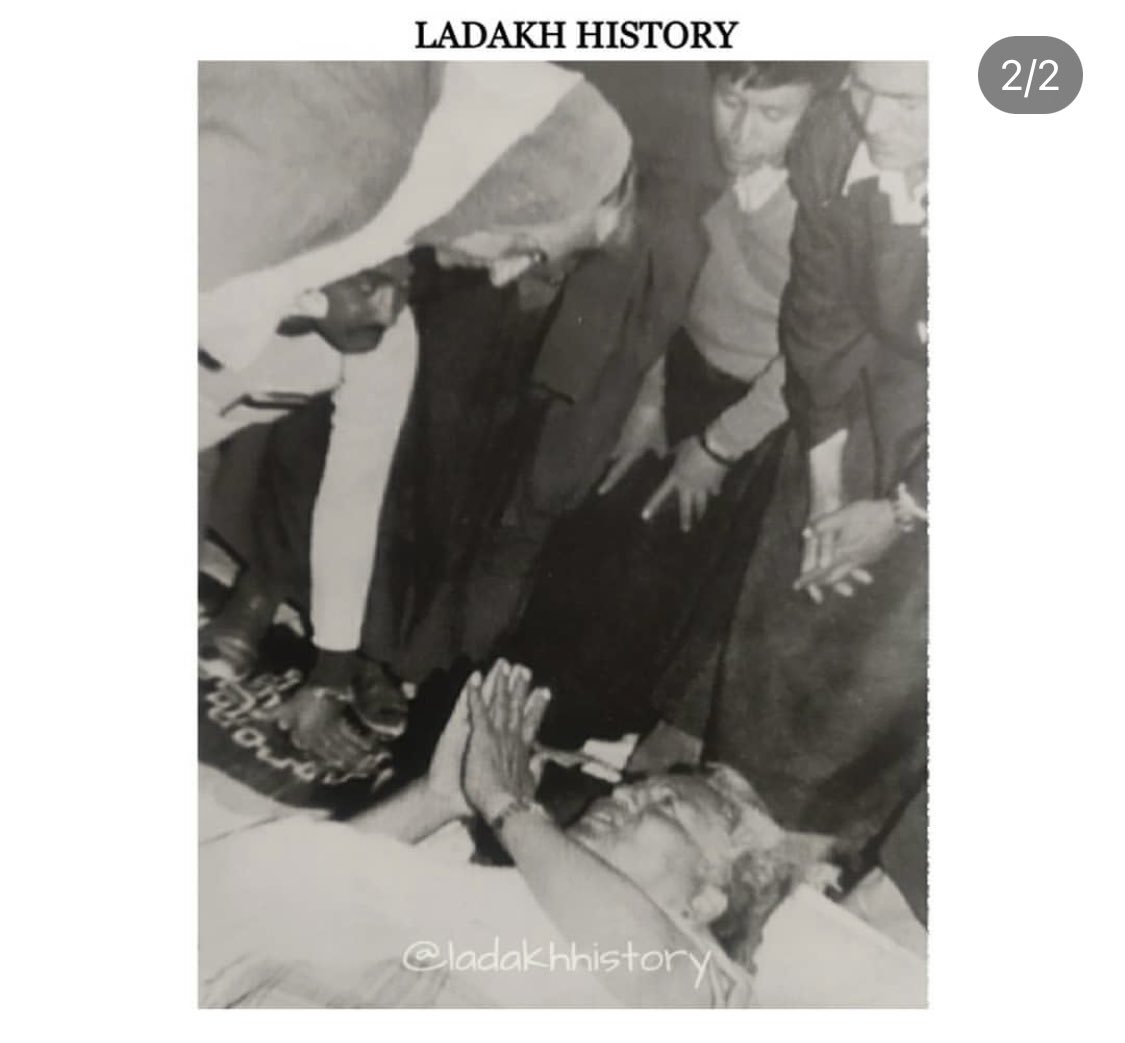 Tsering_gaphel's tweet photo. History is Repeating Once Again! Sonam Wangyal A dynamic leader &amp; a father of sir #SonamWangchuk went on hunger strike twice to express Ladakhis demand for ST Status. In 1984 PM Indra Gandhi came to Leh &amp; ended his fast by offering a glass of Juice &amp; promised to grant ST #Ladakh https://t.co/6glqwbcMsL