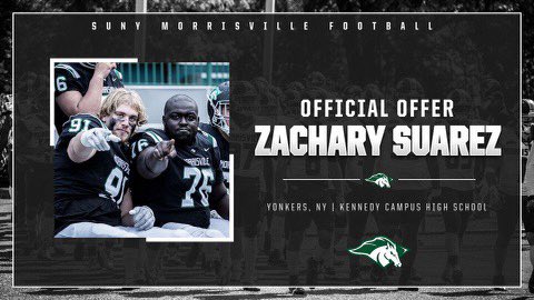 This morning I am proud to announce an offer from SUNY Morrisville! #theville <a href="/CoachSpags4/">Raffaele Spagnola</a> <a href="/kennedyknights_/">John F. Kennedy Campus HS Knights</a> <a href="/CoachRogers13/">Matt Rogers</a> <a href="/BeyondBolden/">Bolden & Beyond</a>