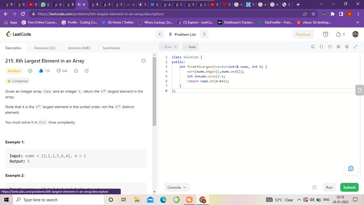 aadi_327's tweet photo. #Day263of #365daysofcode with 
@scaler_official

 215 leetcode QUESTIONS

#scalerdiscord #scalerlearning 
#leetcode #codehelp #codechef #geeksforgeeks
You can join too 
https://t.co/bkzBLV8JSB

#coding #streak #codingstreak https://t.co/hbLMD7nYGz