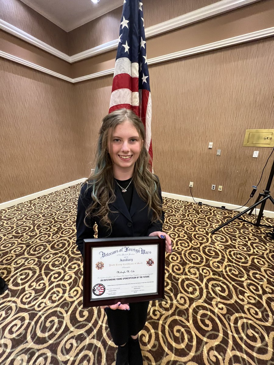 OHSBio_Cole's tweet photo. VFWs Patriot Pen winner for the State of Missouri 🇺🇸 https://t.co/BU9IhRjEYc