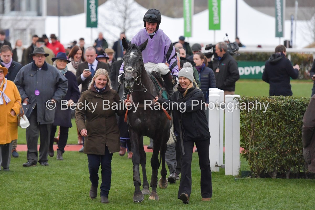BecsBailey's tweet photo. Completing a treble on the day for trainer @PFNicholls, HACKER DES PLACES (Great Pretender) and @CheledaAngus are clear over the last to win the SSS Super Alloys Handicap Hurdle @CheltenhamRaces for @ownersgroupuk 068. https://t.co/1wkHoiibHW