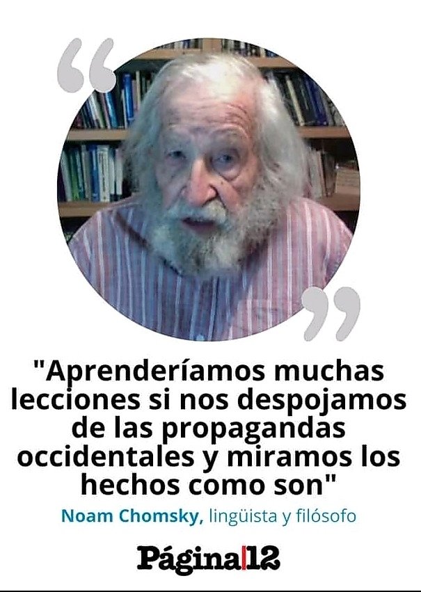 La razón le asiste a Chomsky.