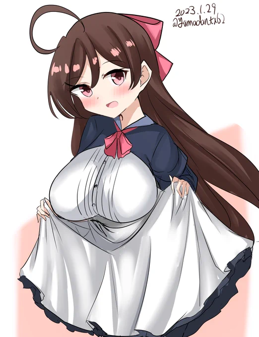 #艦これ版深夜の真剣お絵描き60分一本勝負  #艦これ版真剣お絵描き60分一本勝負_20230129間宮さん 
