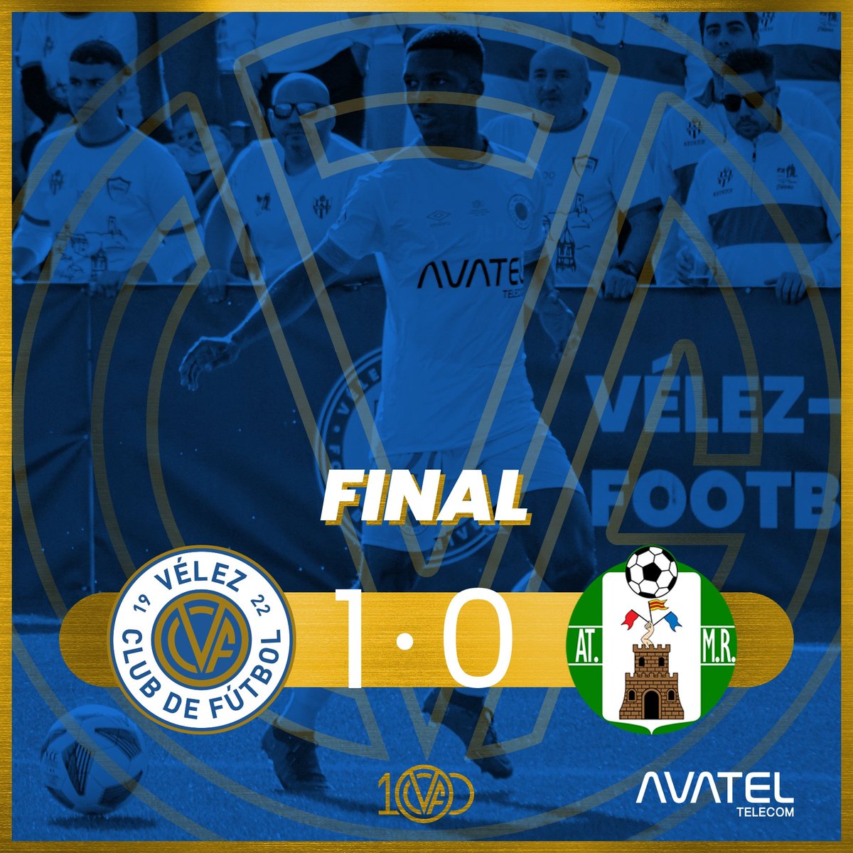 VELEZCFoficial's tweet photo. 📍 Final
90' ⏱️ ¡Final! Tras un partido donde tuvimos mayor peso tanto en la posesión como en el control del juego, salimos airosos gracias al gol de Gonzalo que nos permite seguir sumando de 3 en 3 ¡Vamos Vélez!
#VelezCF 1️⃣▪️0️⃣ #AtManchaReal
#100AñosJuntos
💙🤍💛🤍💙 https://t.co/3oermerJR8