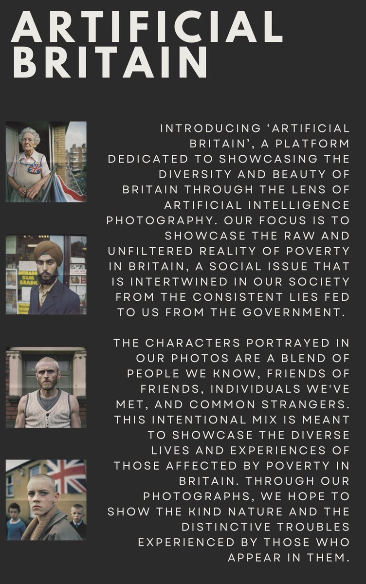 Our Story 
-
#AiArt #aiartcommunity #aiphotography #aiartist #aiartists #ArtificialIntelligence #NewMediaArt #britishart #streetphotography #digitalart #digitalphotography #artlover #nftart #nftcollector #portraitphotography #midjourney #aigeneratedart #britishphotography