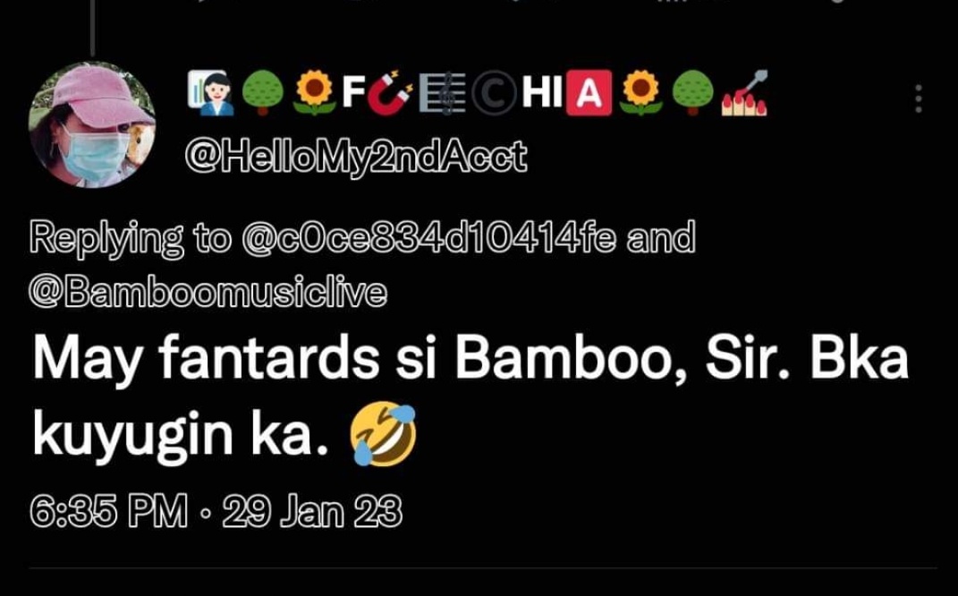 BambooGlobal's tweet photo. For the first time in my fanney life natawag akong fantard...a stupid fan.

If fighting for  what I think is right and just (and you want to call me that way so be it)  

But  I know myself...and I know Sir Bamboo much better than you do. 

#StopCancelCulture
#IStandWithBAMBOO https://t.co/y4P1bBEr9S