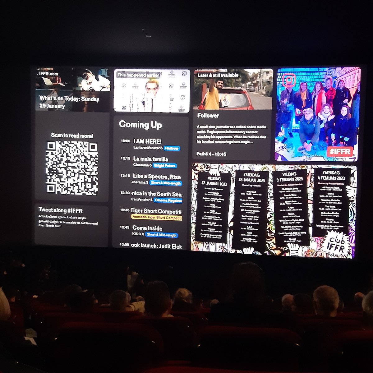 Tweede #iffr film van vandaag: Funny Pages. Zaal bijna helemaal vol. Ben benieuwd; na de film meteen doorsprinten naar de volgende #iffrlife