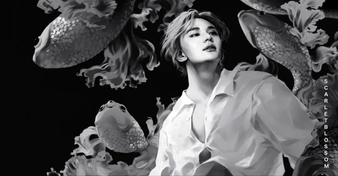 Here is the black and white version because I really like it too!  