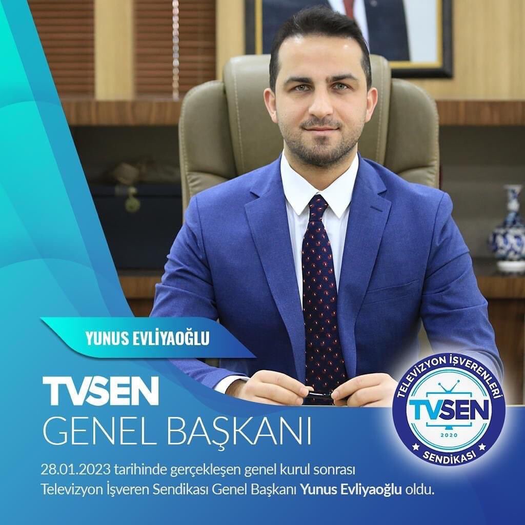 Televizyon Yayıncıları İşveren Sendikası (TVSEN) Olağan Genel Kurulu sonucunda Genel Başkanlığa seçilen İş İnsanı Yunus Evliyaoğlu'nu tebrik ediyorum. 

<a href="/yunusevliyaoglu/">Yunus Evliyaoğlu</a>