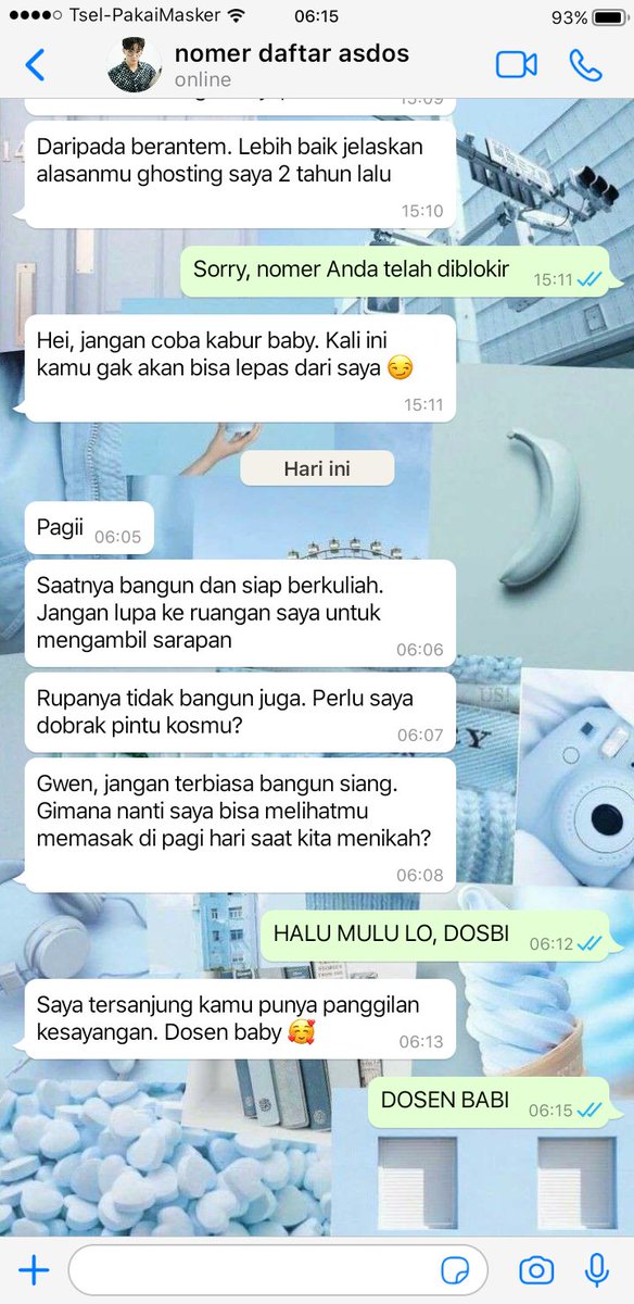 AU Mark : 𝑶𝒉, 𝒂𝒔𝒅𝒐𝒔𝒌𝒖

- few tweets au

"Attitudemu selama menjadi mahasiswa cukup baik. Tapi, IPK 3,90 bukan nilai perfect untuk menjadi asdos"