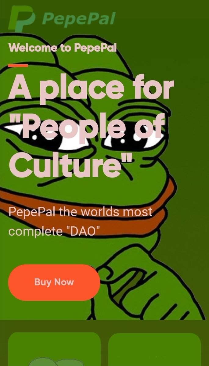 PepePalOfficial's tweet photo. Hope all of our #PEPL of culture are having a great weekend.

Our revamped website, https://t.co/wybOfVGDL3, is live. Come check it out and see why the future is orange and green.
#Cryptos #ETH #DeFi https://t.co/cdDqWzN3yR