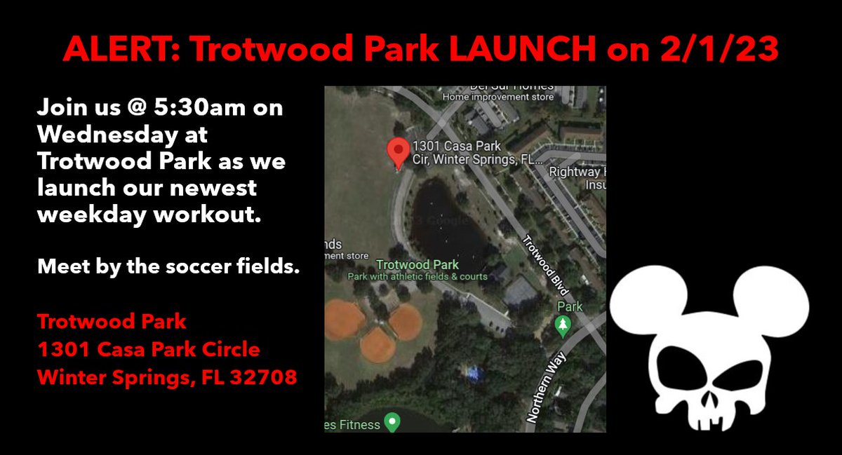 New free, men's workout launch this Wednesday, 2/1, at Trotwood Park in Winter Springs. Join us at 0530!
<a href="/F3Nation/">F3</a> <a href="/F3Sanford/">F3 Sanford</a> <a href="/F3SpaceCoast/">F3 SpaceCoast</a> <a href="/F3Jacksonville/">F3Jacksonville</a> <a href="/F3TheBurg/">F3TheBurg</a> <a href="/f3daytona/">@F3Daytona</a>