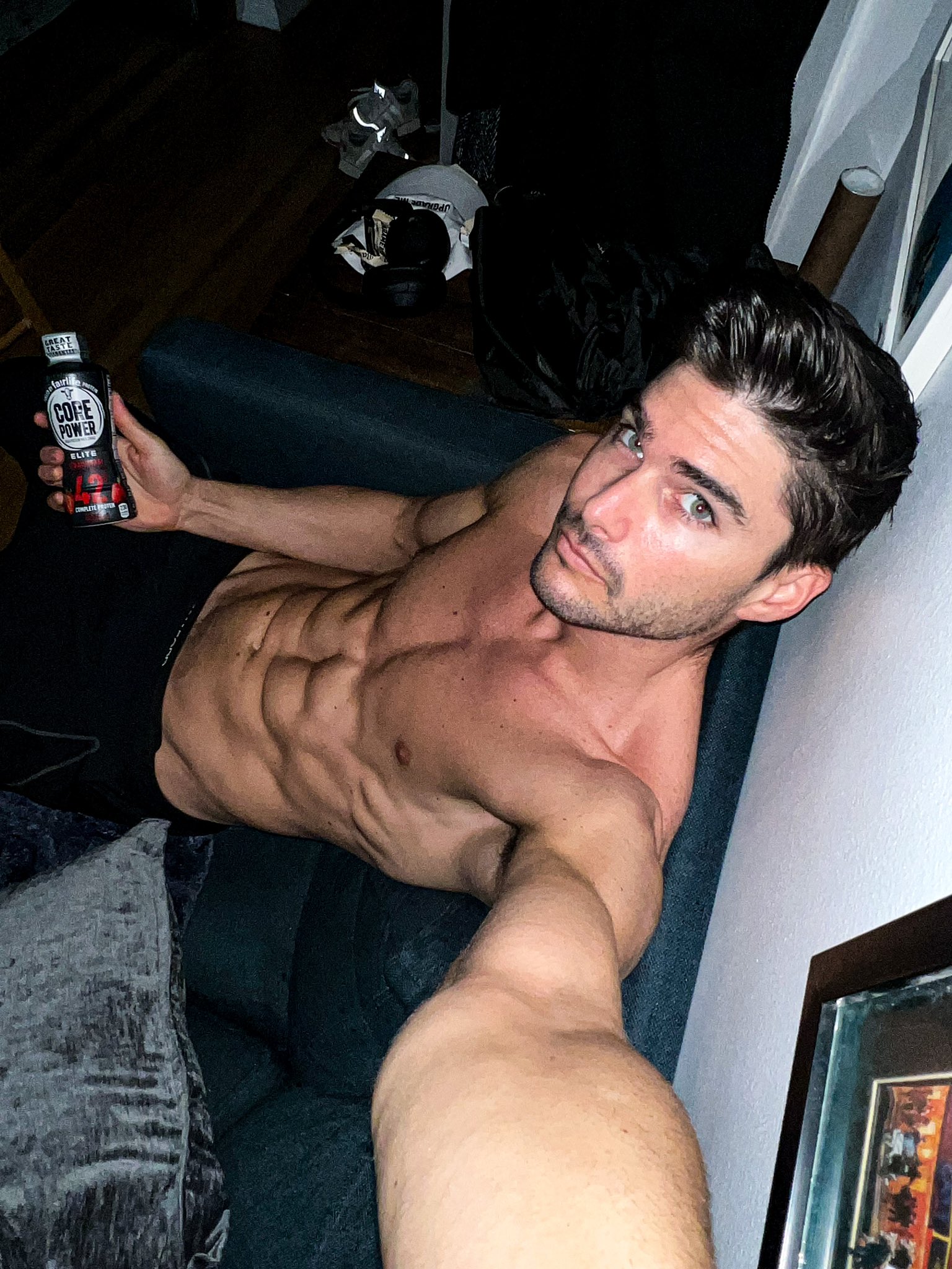 Post workout recovery! Been back doing 2 a days! https://t.co/OgDCkvpAFn