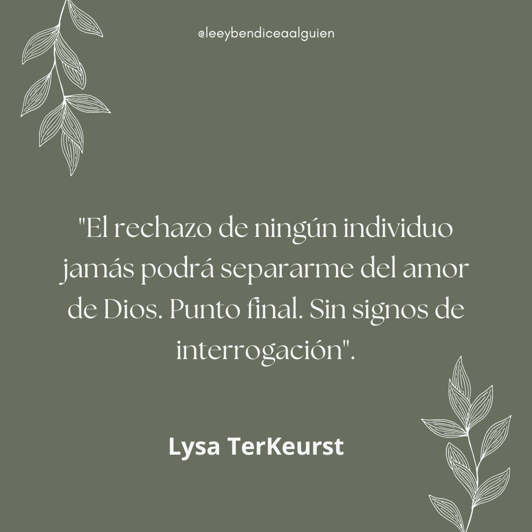 leeybendice's tweet photo. En Cristo somos recibidos y aceptamos. Nada de lo que otros puedan hacernos nos separará de Su gran y perfecto amor. 🤍

📖Libro: Sin Invitación
✏️ Autora: Lysa TerKeurst 

#lectura #librorecomendado #sininvitación #lysaterkeurst #leeybendiceaalguien https://t.co/r4P5VhbTIR