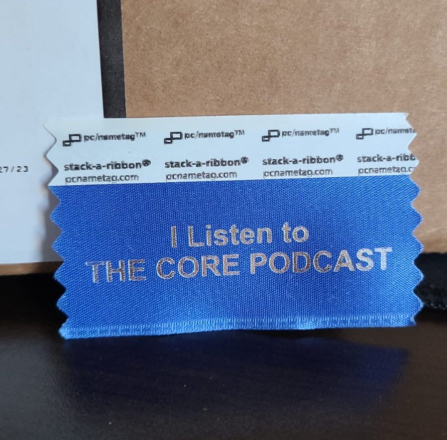 TheCOREPodcast's tweet photo. Our Badge ribbons are here! And the prints correct this time… if you’re attending #3DExperienceWorld next month come and find us to get your hands on one! 

#3DXW23 #SolidWorks #HallwayHangout #DassaultSystems #Nashville #TheCOREPodcast @SOLIDWORKS @Dassault3DS https://t.co/y7Iqfd2eRe