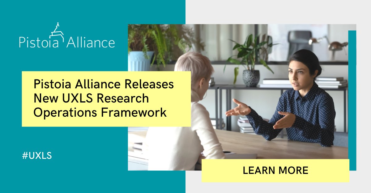 Pistoia Alliance's User Experience for Life Sciences Community has released a new UXLS Research Operations Framework to support life sciences organizations in scaling up their user research!  Visit our website to access your free copy. #UXLS bit.ly/3kfKPWn