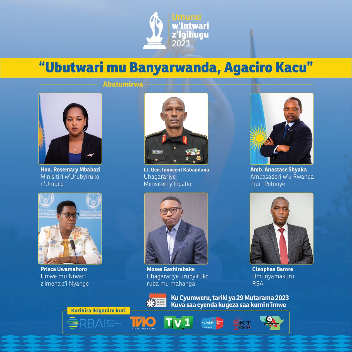 Radiorwanda_RBA's tweet photo. 🔴AKA KANYA
Kuri #RadioRwanda, kurikira ikiganiro kivuga ku Ntwali z'Igihugu
"Ubutwari mu Banyarwanda, Agaciro Kacu."
➡️ https://t.co/xaepidgm56 https://t.co/5upxKSmEaV