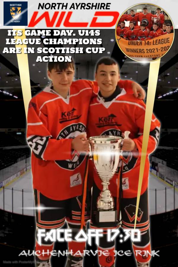 It's Game Day again folks, this time u14s League Champions are in Scottish Cup Action. FACE OFF 17:30
