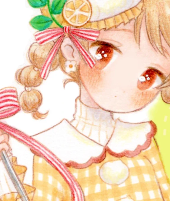 なが。さん主催の合同誌「森の仕立て屋さん」にて、イラスト1P寄稿させていただきました!今回レモンタルトがテーマなお衣装をもりくぼに着てもらいましたよければ是非2/5開催の #おと森 にてお手に取ってみてください〜〜#森の仕立て屋さん  