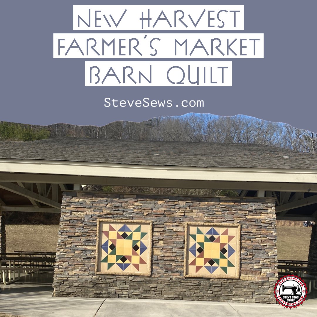 New Harvest Farmer’s Market Barn Quilt is a double barn quilt. #barnquilt #knoxville #quiltbarn #barnquilts #quiltbarns #knoxvilletn 

Read more: stevesews.com/new-harvest-fa…