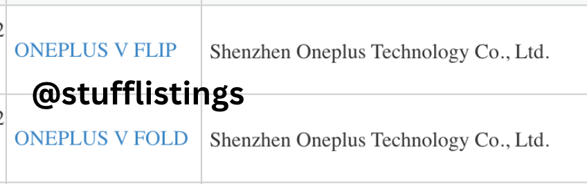 stufflistings's tweet photo. OnePlus V Fold
OnePlus V Flip
monikers have already been trademarked by the brand.
The internal testing of (at least) one of these has begun in several regions, including Europe, as per my source.
#OnePlus #OnePlusVFold #OnePlusVFlip https://t.co/f3jMgoQ89x