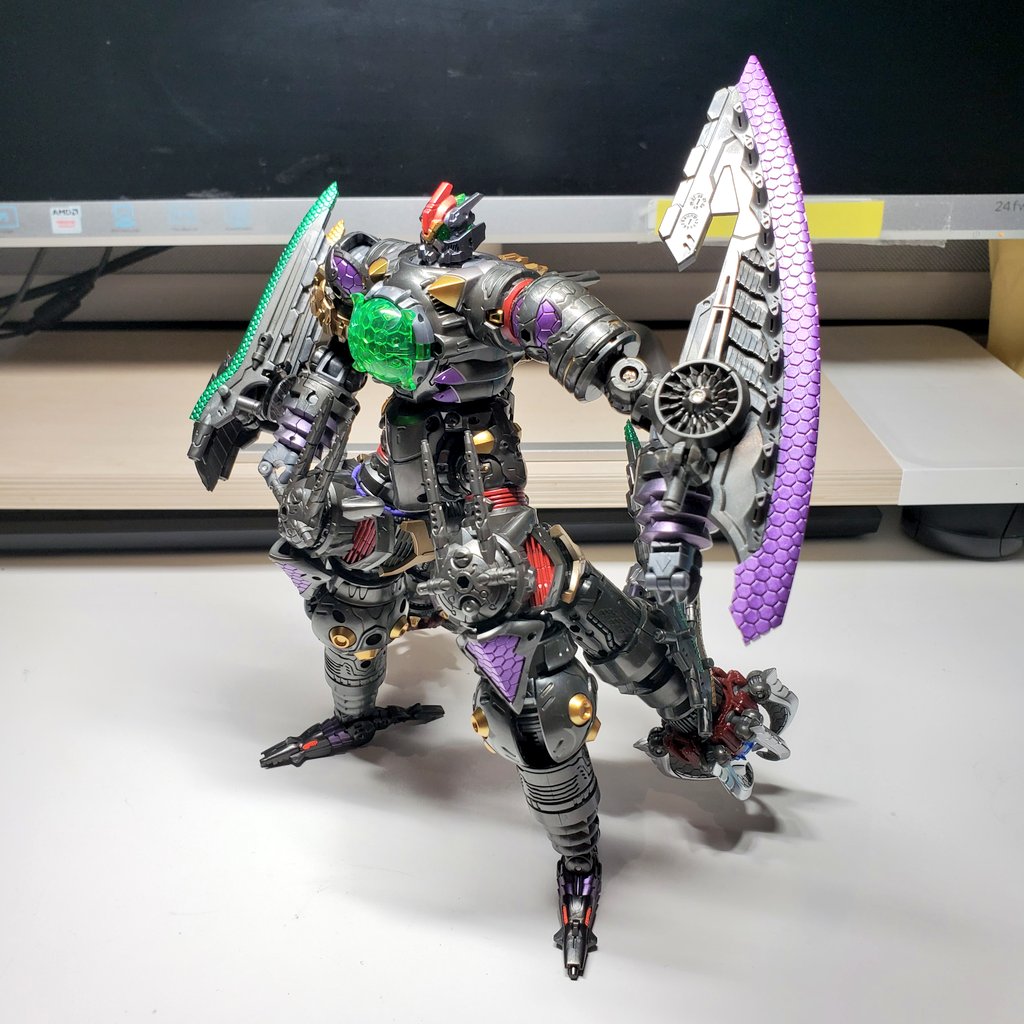 kaijetoy's tweet photo. Legion <Six Swords> Vajra's Apocalyptic Waver on backpack looks just like a GN Drive. So, why not making a close combat enhanced Warudalegion like Gundam Exia
#ワルダロス #ワルダー #ワルダレギオン #ダイアクロン #diaclone #waruda #warudalegion #vajra https://t.co/tiVKpEtD3M