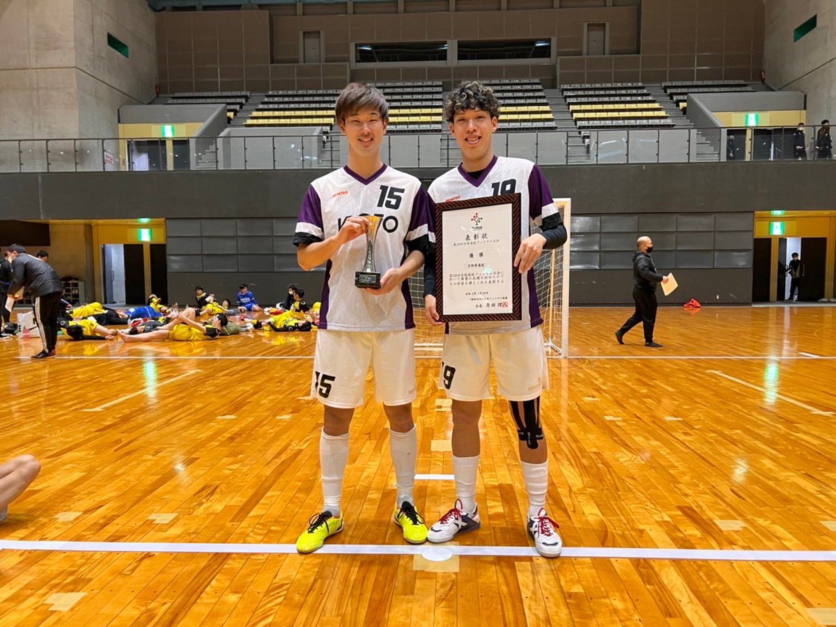 1997_0417's tweet photo. 全国選抜フットサル大会 

グループリーグ
福岡選抜　●5-6
千葉選抜　○4-1
三重選抜　○7-4

準決勝　東京選抜　○3-2
決勝　　千葉選抜　○2-2(PK3-1)

全国選抜大会優勝🏆
日本一🔥🔥🔥

大会4得点で耀誠くんと同率やけど得点王らしい✌️
@yo9sei 

みんなお疲れ様でした🔥

#京都府選抜 https://t.co/cEQJnKo8fG