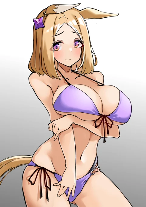 水着ナリタトップロード #ウマ娘 

ちょっとサイズが小さかったね、これは部屋着専用にしようね、、、 