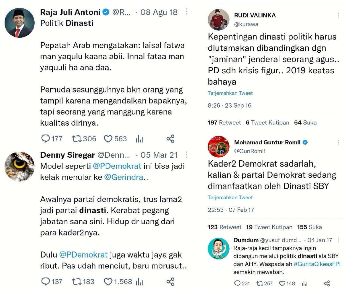 ekowboy2's tweet photo. Pada kemana ya para aktivis anti politik dinasti ini..

Retweet keras gaes biar pada tau kelakuan buzzer pemecah belah bangsa!! https://t.co/F95ZTBvWoc