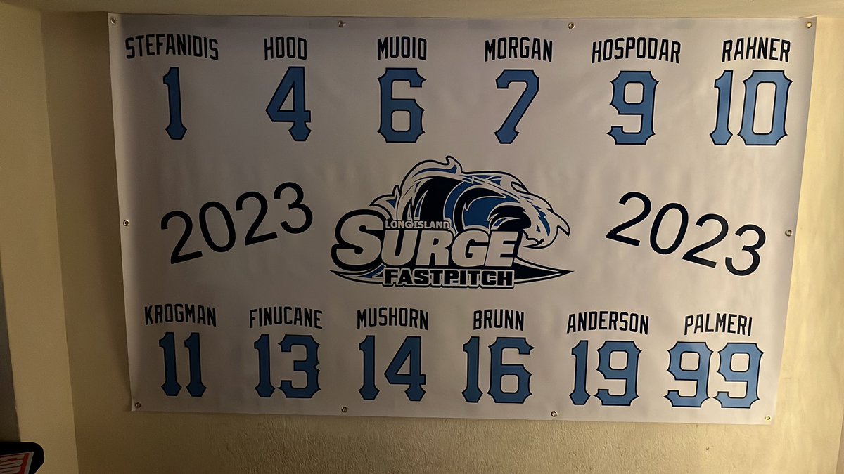 What a nite with my @LISurge18UGold senior teammates.Thank you <a href="/LongIslandSurge/">LI Surge Softball</a> for a gr8 nite, memories of a lifetime <a href="/kstefanidis2023/">Kalliope stefanidis</a> <a href="/mmorgan2023/">McKenzie Morgan</a> <a href="/HospodarAlexa/">Alexa Hospodar</a> <a href="/annarahner2023/">Anna Rahner</a> <a href="/rkrogman2023/">Rachel Krogman</a> <a href="/BrigidHood10/">Brigid Hood</a> 
Sera Muoio Lily Finucane Ella Mushorn Maddie Anderson Christina Palmeri