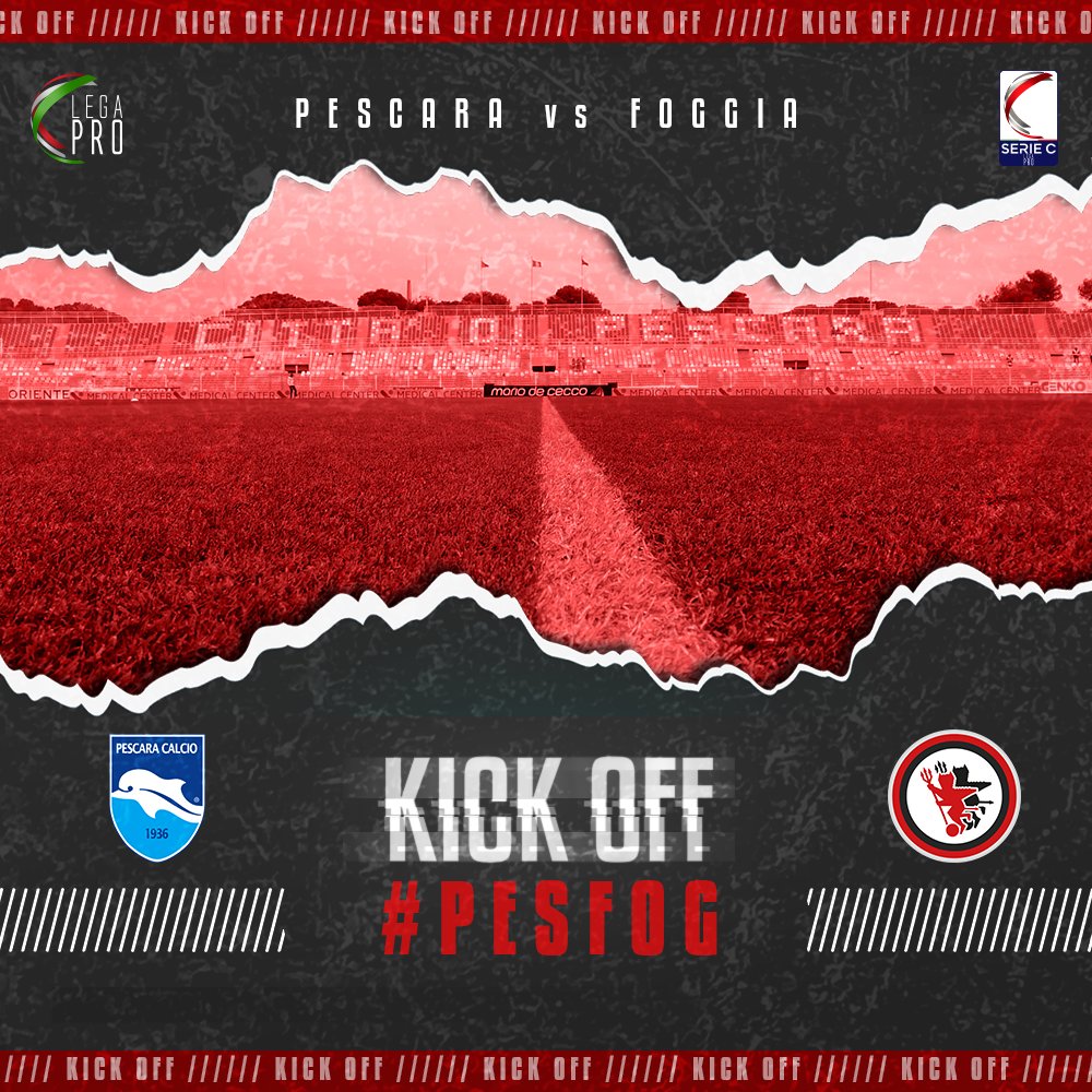 CalcioFoggiaoff's tweet photo. ๐ด K I C K O F F โซ
ร iniziata #Pescara vs #Foggia ๐ช
#StoConte #ForzaFoggia
#Satanelli #PESFOG https://t.co/opAvdTeTLK