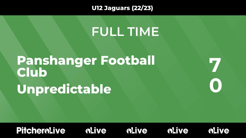 FULL TIME: Panshanger Football Club 7 - 0 Unpredictable
#PANUNP #Pitchero
panshangerfc.co.uk/teams/262974/m…