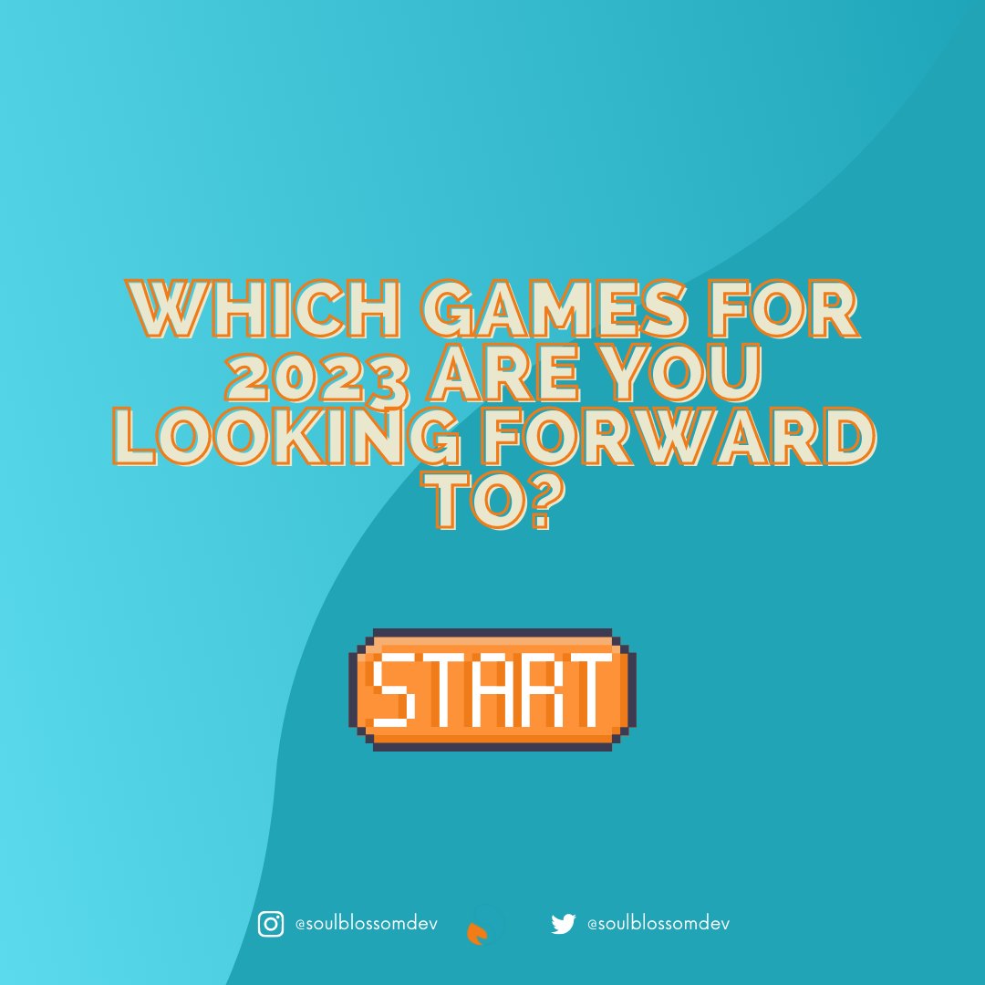 Is there a game you're really looking forward to this year? Tell us in the comments! :D

#games #2023releases #upcoming #gaming #hype #exciting #lookingforwardto #release