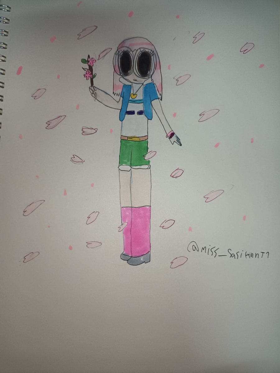 miss_sasikant1's tweet photo. I'm holding on from my hand a Sakura wand🌸🪄
#Oc
#OcArt
#Sakura
#Cherryblossom
#桜
#桜イラスト
#Sketchbook
#Sketch
#Markers
#Touchfive
#Ilustration
#CuteArt
#MyArt
#イラスト
#ArtistOnTwitter https://t.co/r2Gth1zTsX