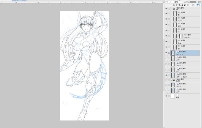 グラフェスに誕生日にさぼった後にいざ描こうとしたら左手デバイス不調とかあって絵を上げてないから忘れ去られそうなのでいま描いてるヤツ描きかけ上げときます。

一応絵描きですよアピール 