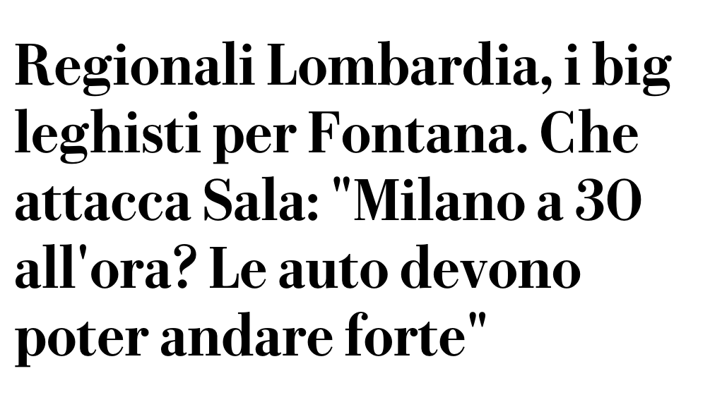 marmaz's tweet photo. «Le auto devono poter andare forte».

Purtroppo sulla mobilità ci sono davvero due fronti: uno conservatore, di destra, e una progressista, di sinistra. E siamo la regione più inquinata d'Europa.

#milano30 https://t.co/6Wy1umG01Z
