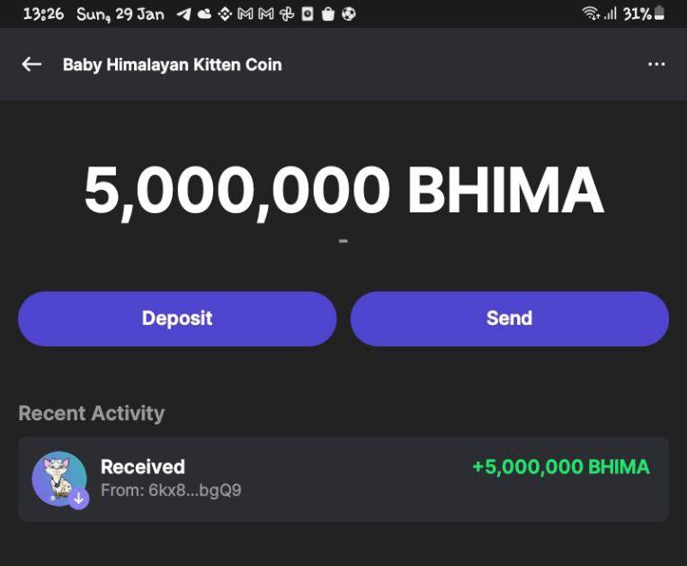 tobyemerald's tweet photo. Giving away 5M $BHIMA tokens to 5 lucky people

1. Follow @tobyemerald and @Babyhima_ 

2. Like, retweet and tag 3 friends

3. Comment your $sol address

Picking winners in 24 hours 🚀🚀🚀

#BabyHima #Solana #memecoin #giveaway #bhima #Airdrop #bullrun https://t.co/Ktv3CNaOe4