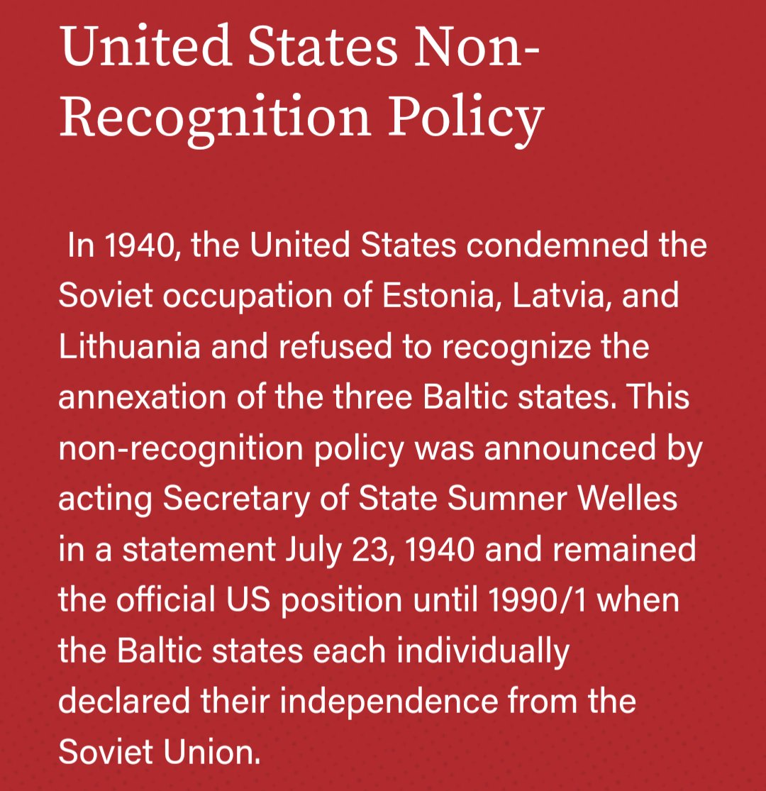 Просто напомню, что совки 50 лет ждали признания Прибалтики частью СССР, да так и не дождались. На что рассчитывал Пыня?