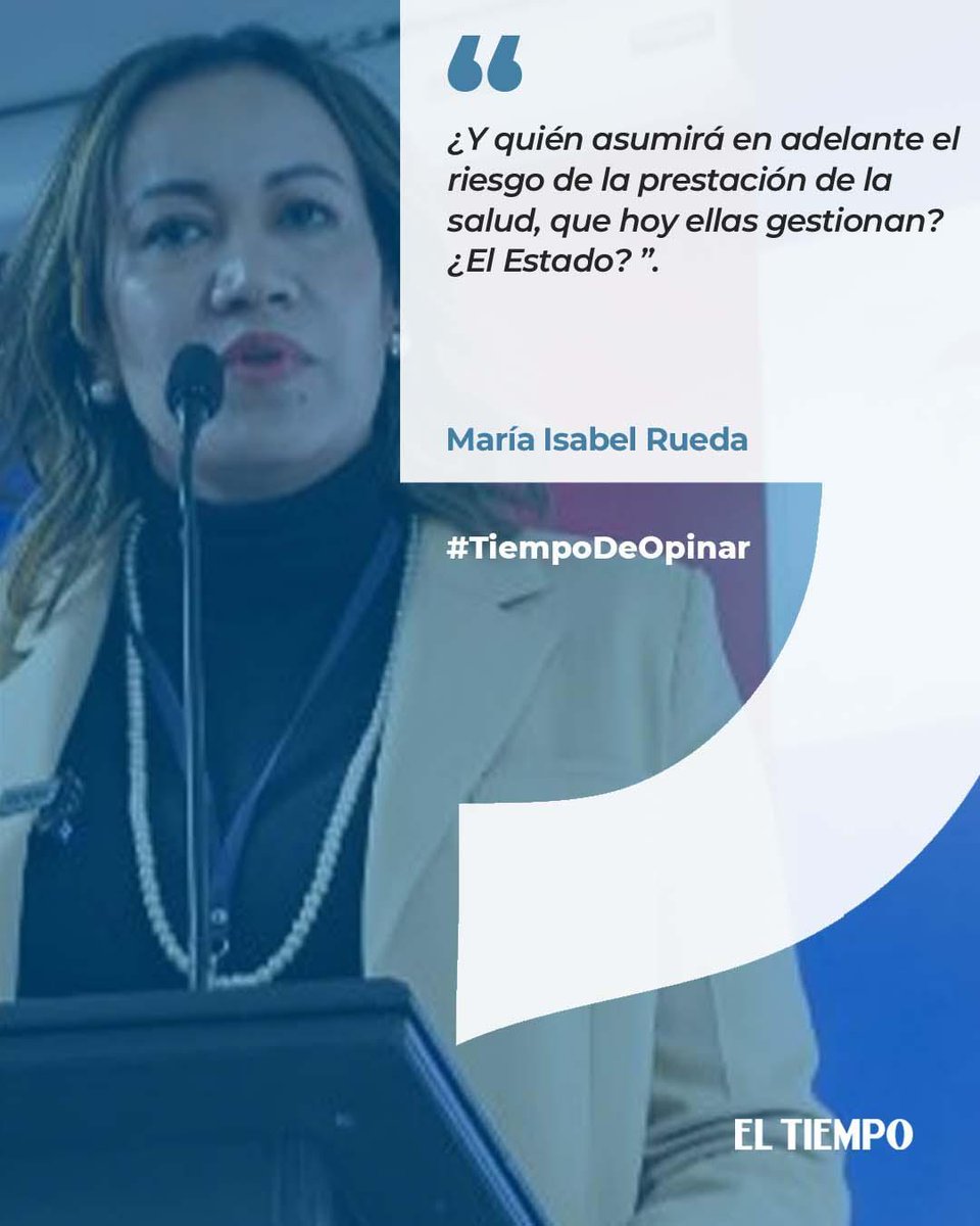 ELTIEMPO's tweet photo. #TiempoDeOpinar • Lea acá la columna de María Isabel Rueda titulada: 'Y la noche que llega'  → https://t.co/a361ZSokx6 • 
'¡Si ni siquiera son capaces de organizar la alimentación de los niños en las escuelas, qué van a serlo con un sistema mil veces más complejo!' https://t.co/LdzMBe0gMZ