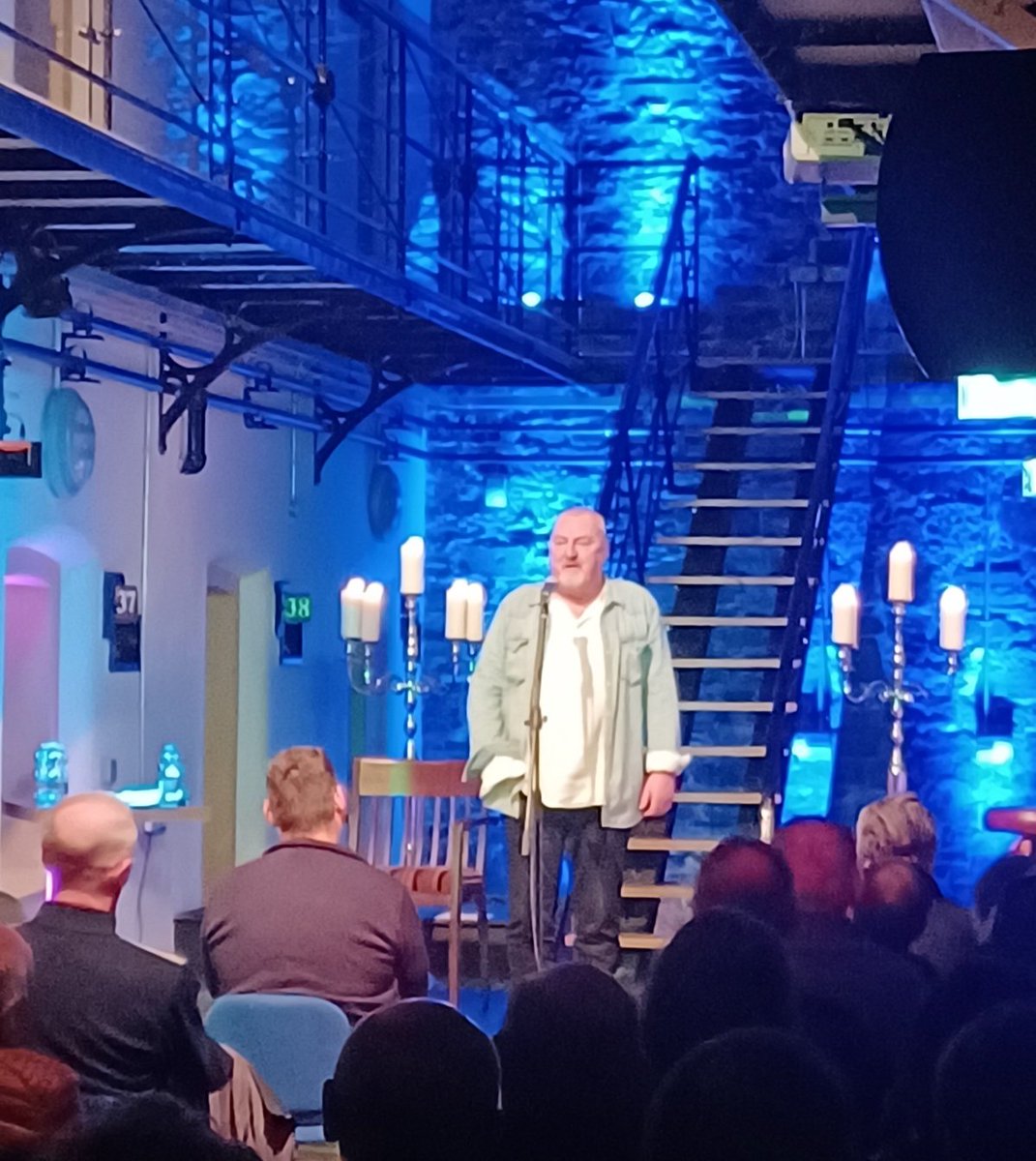 What a night with <a href="/JonKennyActor/">Jon Kenny</a> in the <a href="/OrielCentreDdlk/">Kay Webster</a>.We've a six pack from laughing so much! Rachael Dooley was amazing on harp. Looking forward to <a href="/eleanormcevoy/">Eleanor McEvoy</a> who will join us on Sat 25 Mar.Tickets from orielcentre.ie