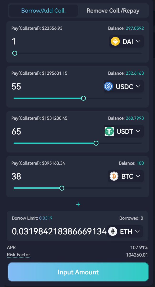OnchainTrade's tweet photo. Another day of building and another highlight of the potential behind #OT 's structure, did you know that you can provide multiple  assets that can act as collateral for your borrowing position ? 

@arbitrum @zksync @Aptos_Network #lending #borrowing #L2 #Move #Ethereum #zk https://t.co/U4QfmIXV3M