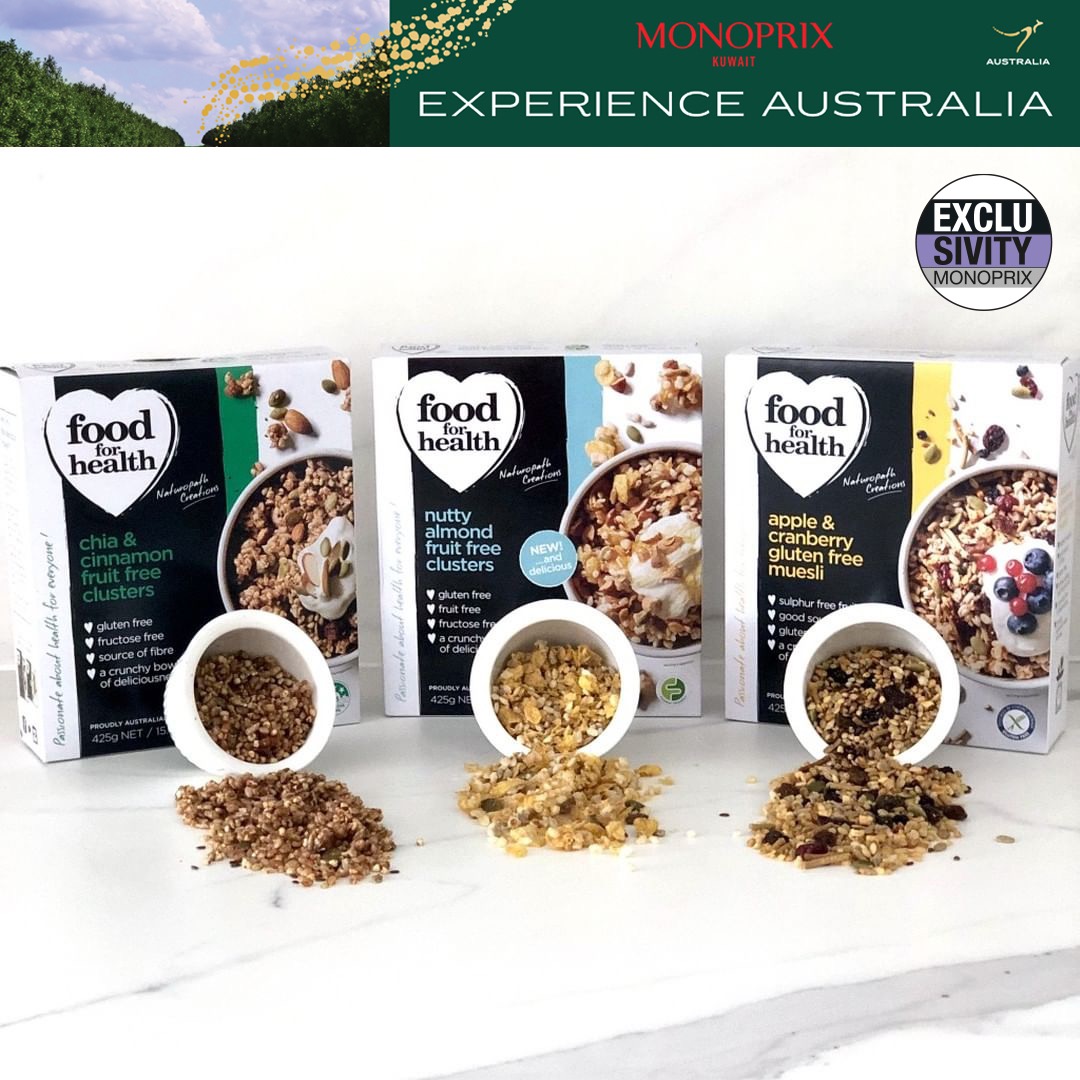 MonoprixKuwait's tweet photo. Monoprix @theassimamall, Kuwait City proudly celebrates Experience Australia 2023.
Today our focus is on the Food for Health Muesli range which are Gluten free, plant based and available in a variety of flavors!
Experience healthy when shopping with us! https://t.co/Z9mYulqFTs