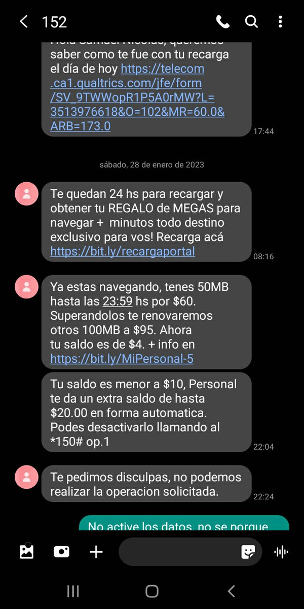 Samuel_Lencina's tweet photo. @PersonalAr Ayer personal me quito mi dinero que había cargado. No active los datos del celular, no se porque me lo descontaron. Es la segunda vez. Si no solucionan este problema voy a cambiar de línea y realizar la denuncia correspondiente ante defensa del consumidor. https://t.co/K5BKpa719V